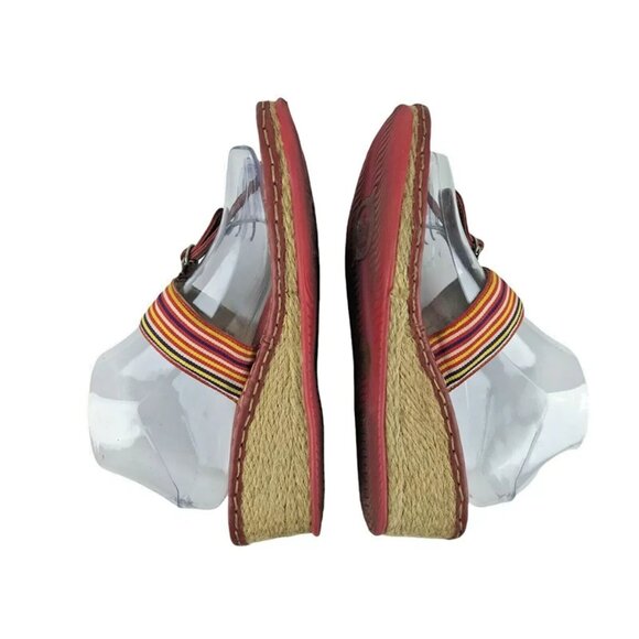 Born Womens Drillers Multicolor Striped Wedge Slide Sandal Size‎ US 8/EUR 39 - Picture 6 of 10